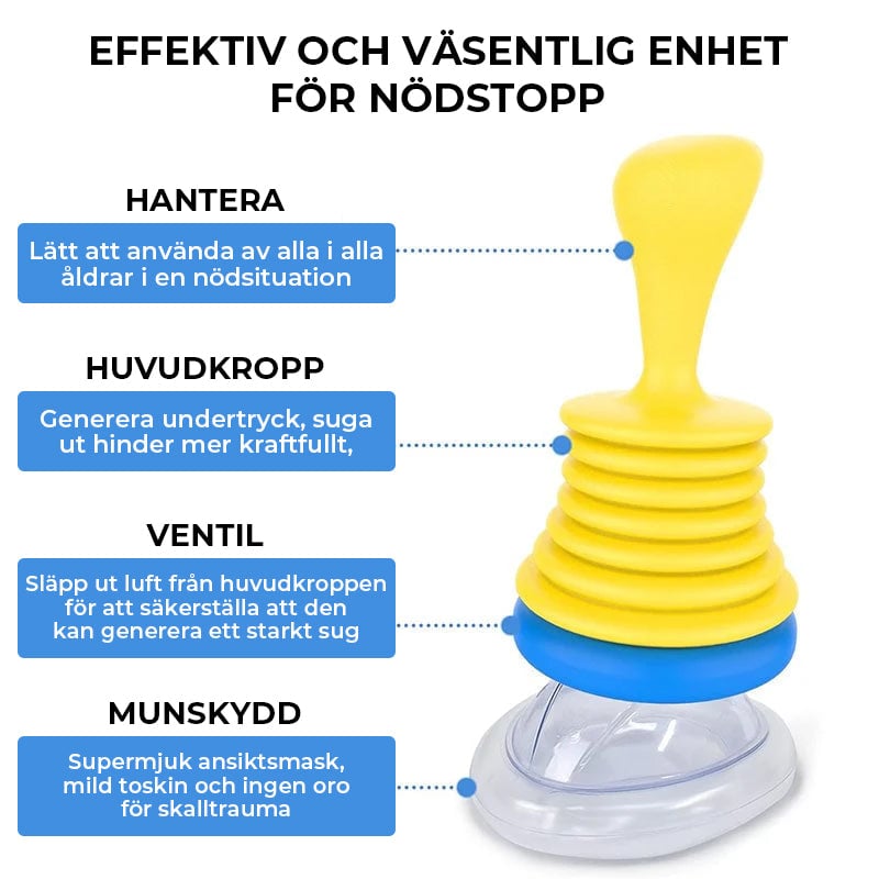 Vital kapacitet tränare + anti-kvävningsanordning