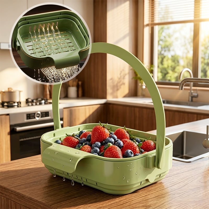 Égouttoir d'évier pliable pour cuisine