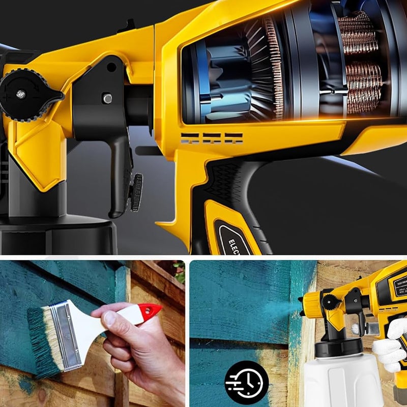 Removable electric paint gun