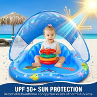 Kids Inflatable Splash Pool With Canopy