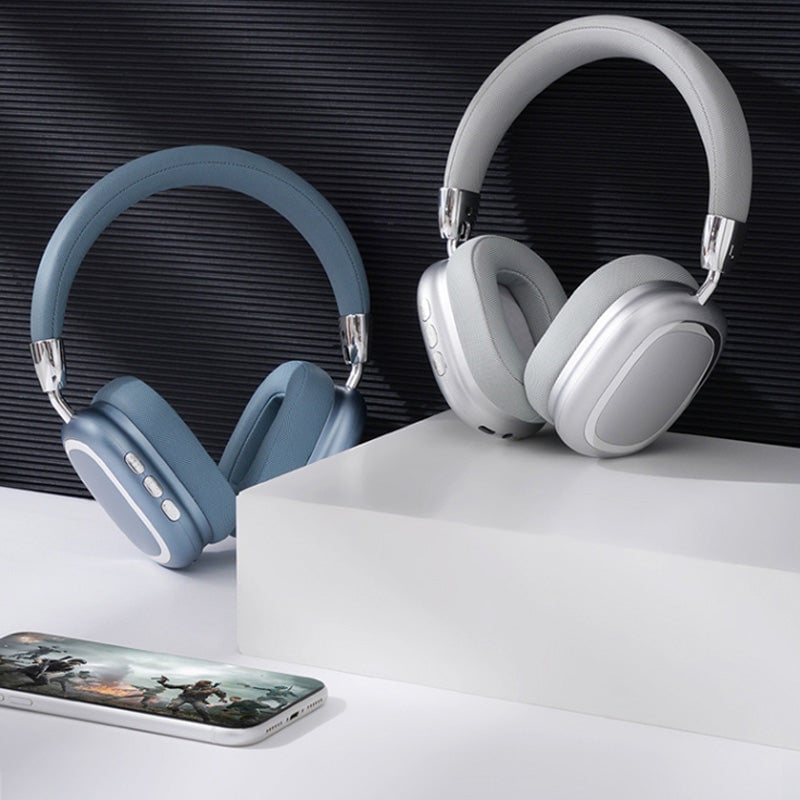Wireless Headphones with Built-in Microphone