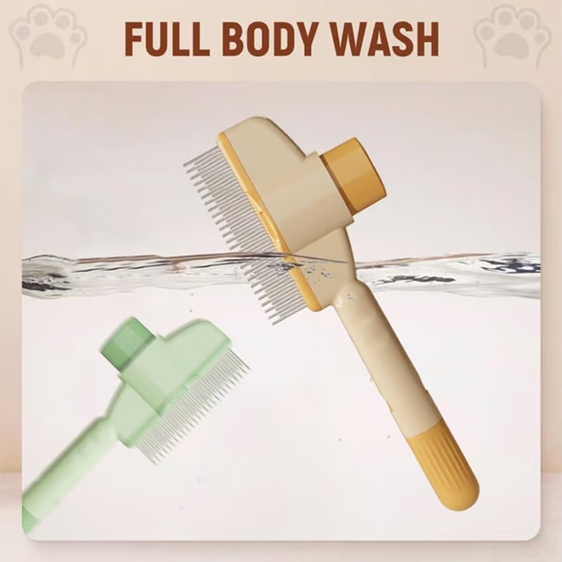 Self-cleaning Pet Flea Comb Grooming Brush
