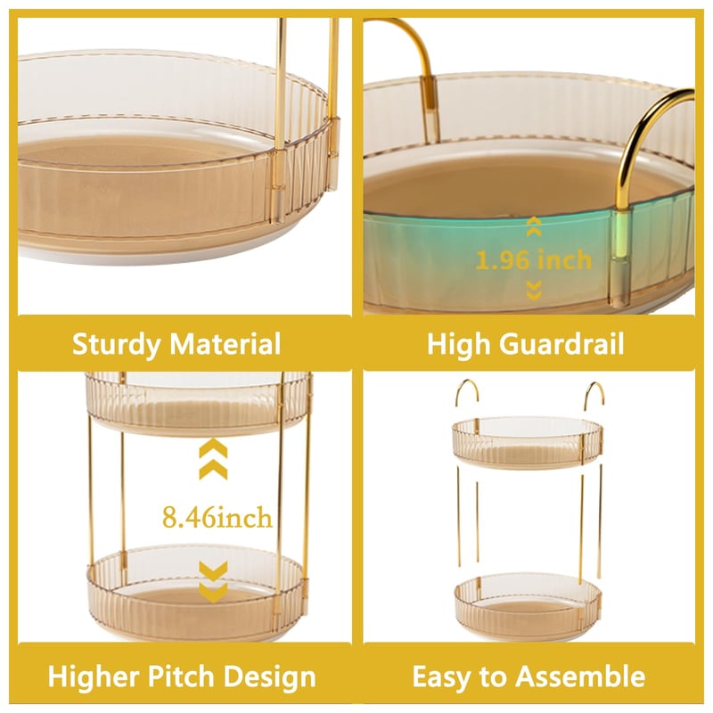360° Rotating Makeup Organizer