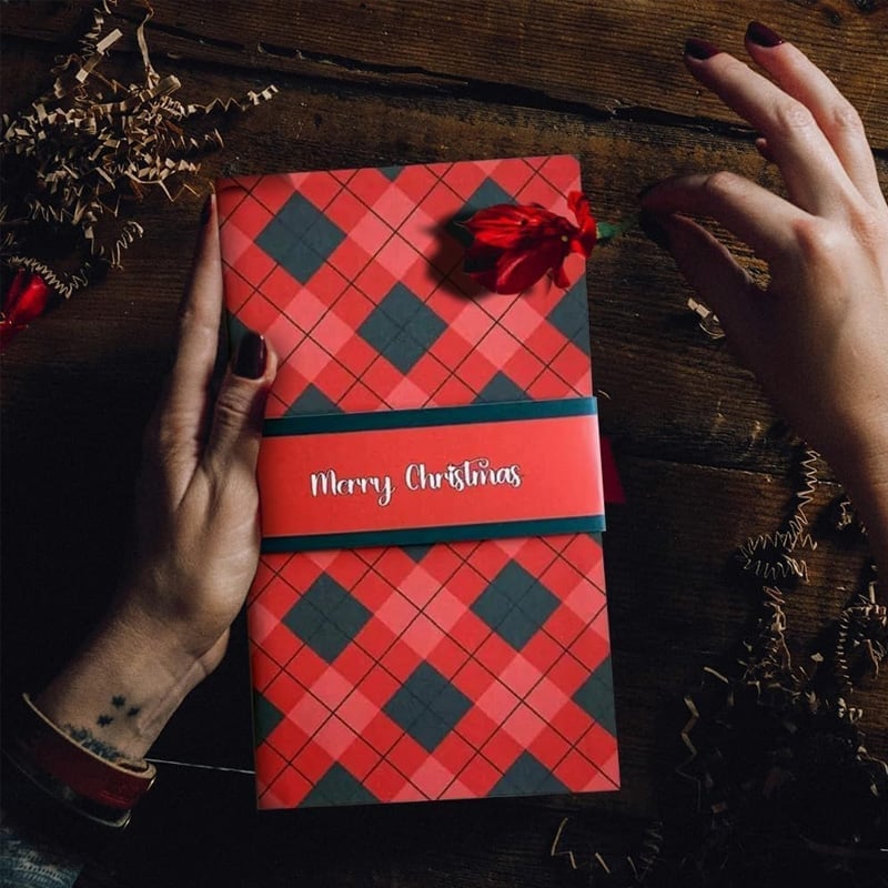 Handmade Waterfall Christmas Gift Card Booklet