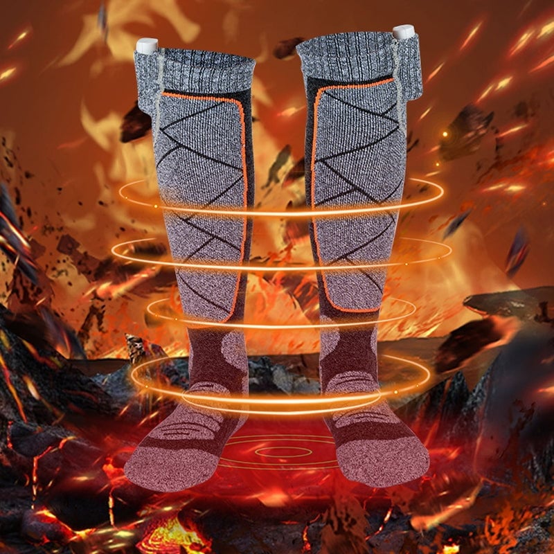 USB Heated Socks with 5000mAh Power Bank