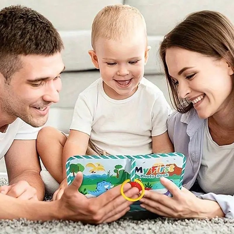 Min första babyfotobok med säker spegel