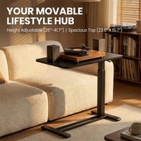 Kexon™ Hidden Casters Adjustable Bedside Table