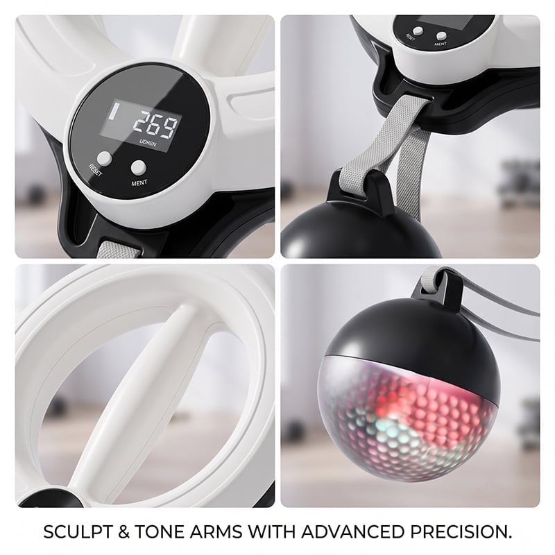 360° Smart LED Arm Hula Hoop Fitness Exerciser