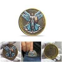 Erkeengelen Michael Watches Over Us Challenge Coin