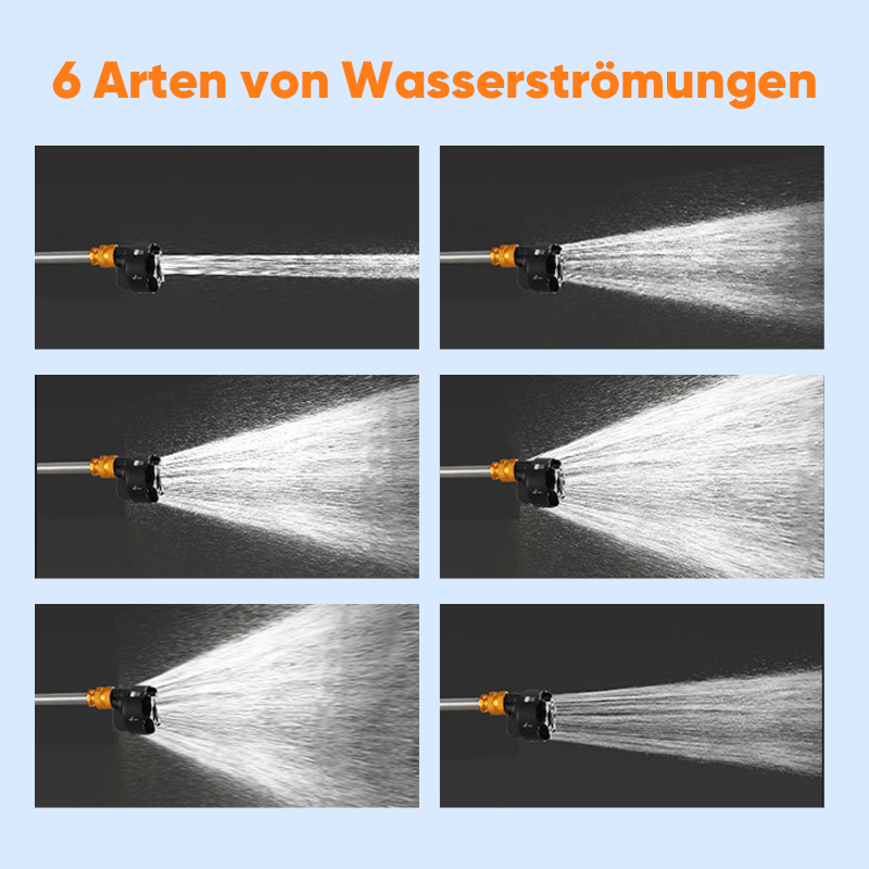 6-in-1-Sprühdüse Autowaschwasserpistole