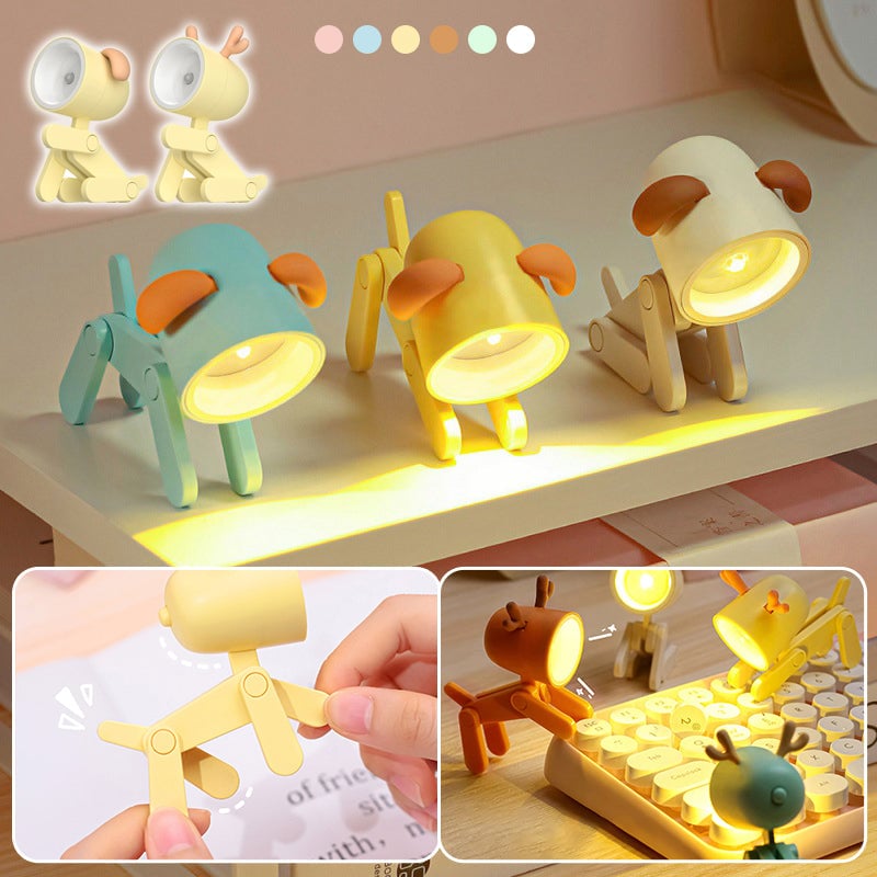 Mini lampe de nuit LED en forme de chiot et de cerf avec dessin animé mignon