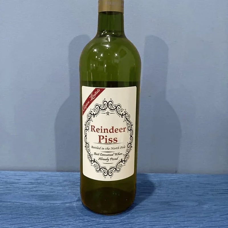 🎄Etichette Per Bottiglie Di Novità Divertenti Di Natale (Confezione da 5 Pezzi)