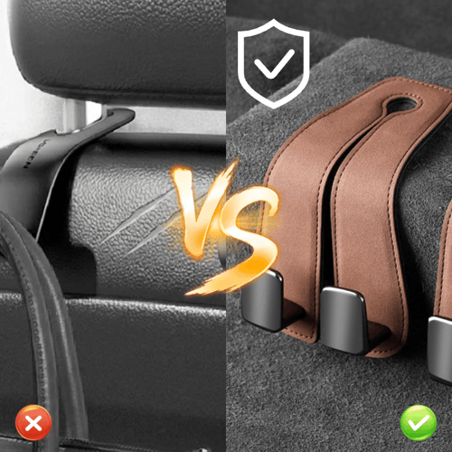 Premium suede car seat hook comparison