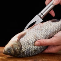 Coltello multifunzionale per fauci di pesce con linea di gamberetti 5 in 1