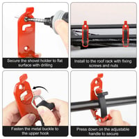 Heavy Duty Zinc Alloy Shovel Mount
