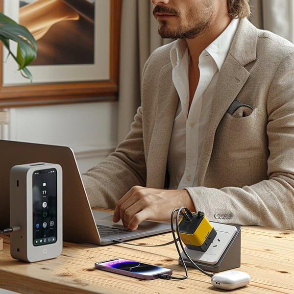 Fast Charger with Retractable Cable