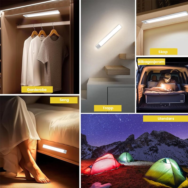 LED magnetisk induksjonslampe med 3 moduser