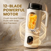 Portable 2-in-1 Electric Juicer and Smoothie Blender