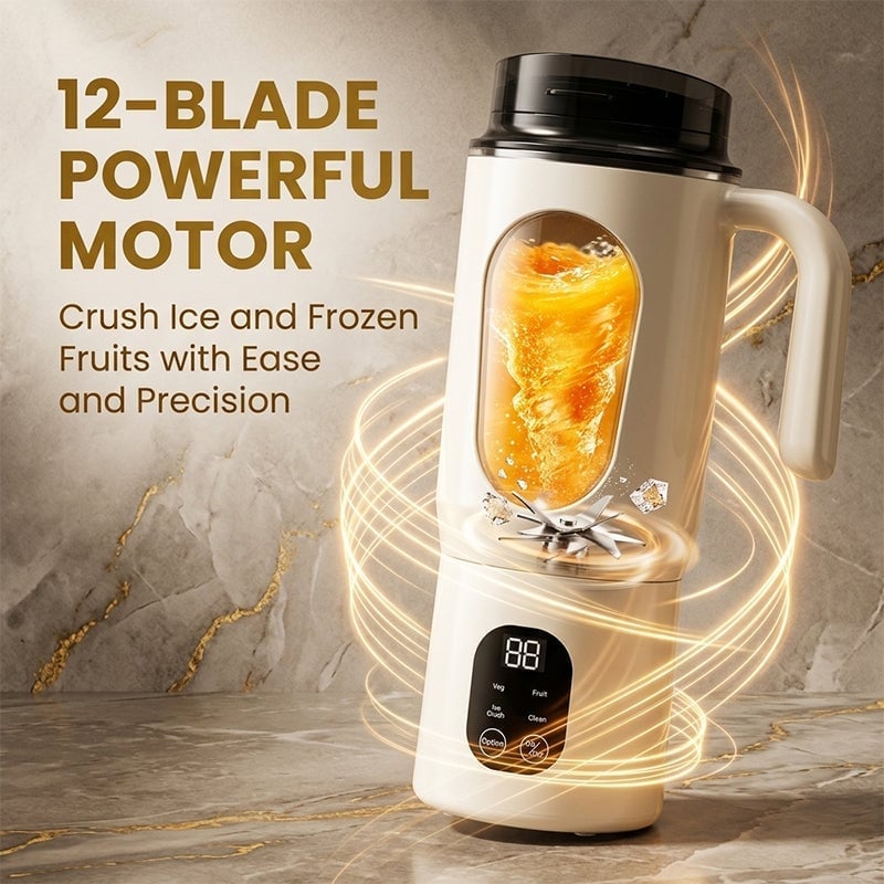Portable 2-in-1 Electric Juicer and Smoothie Blender