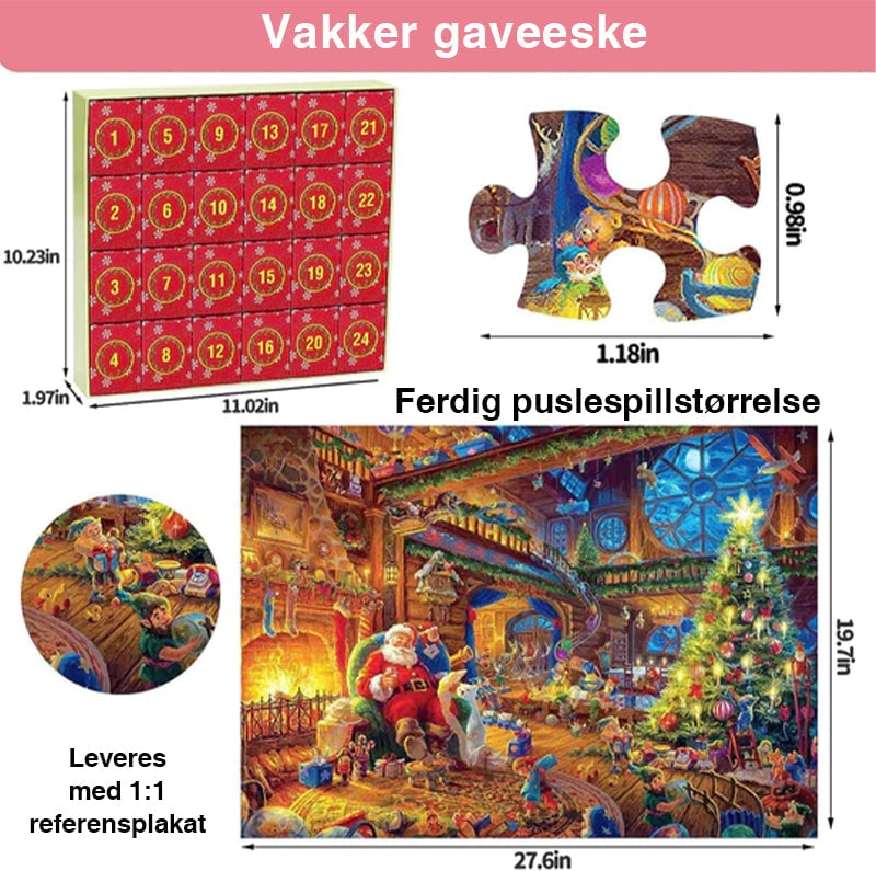 Adventskalender 2024 Julepuslespill