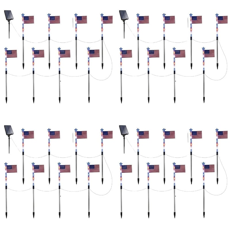 Outdoor Independence Day Decorative Light Post