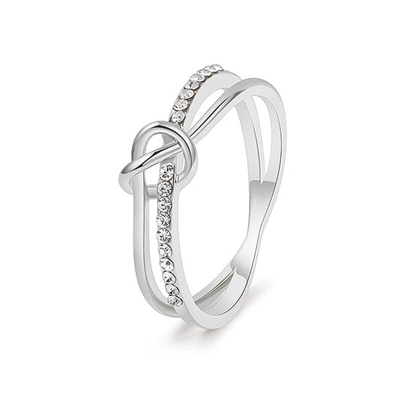 Mother & Daughter Bond Double Band Knot Ring