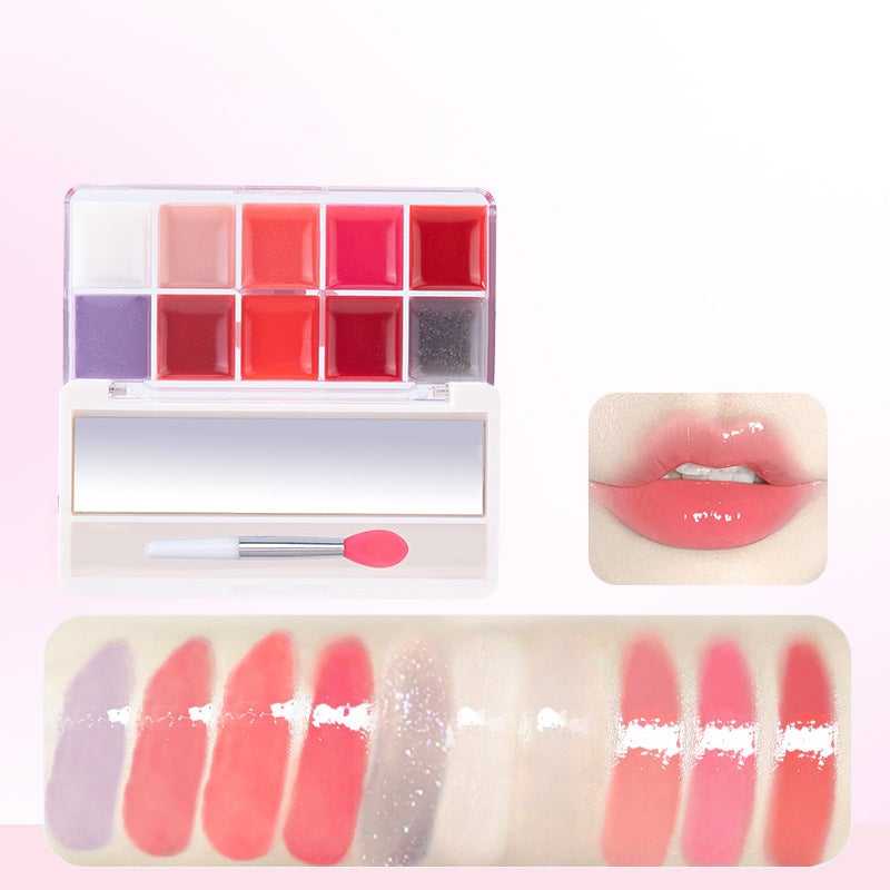 10 Colors Lip Jelly Palette