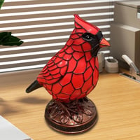 Resin Red Bird Table Lamp Ornament
