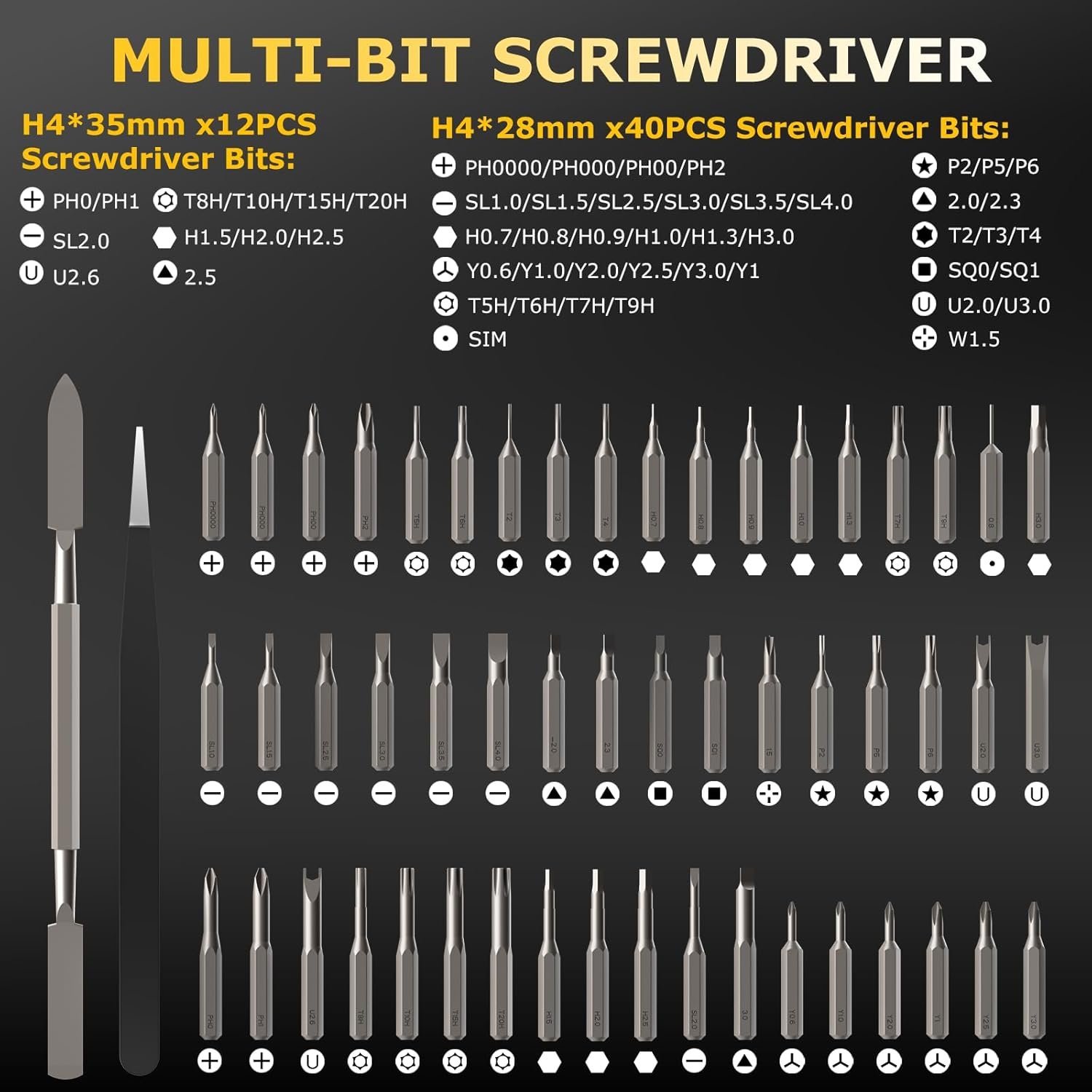 SAKER 57-in-1 Magnetic Bits Precision Screwdriver Set