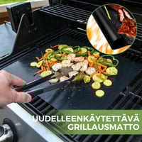Tarttumattomat BBQ-grillimatot leikkuulaatikolla
