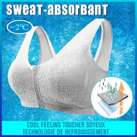Soutien-Gorge Respirant avec Fermeture à glissière Devant