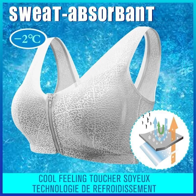 Soutien-Gorge Respirant avec Fermeture à glissière Devant
