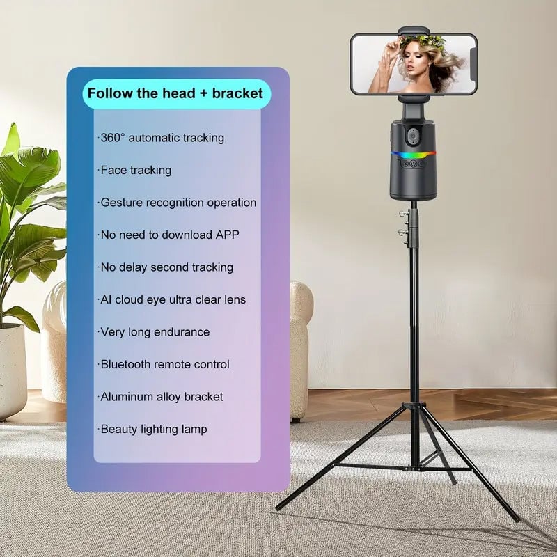 360° Rotatable Intelligent Automatic Pan-Tilt Stabilizer