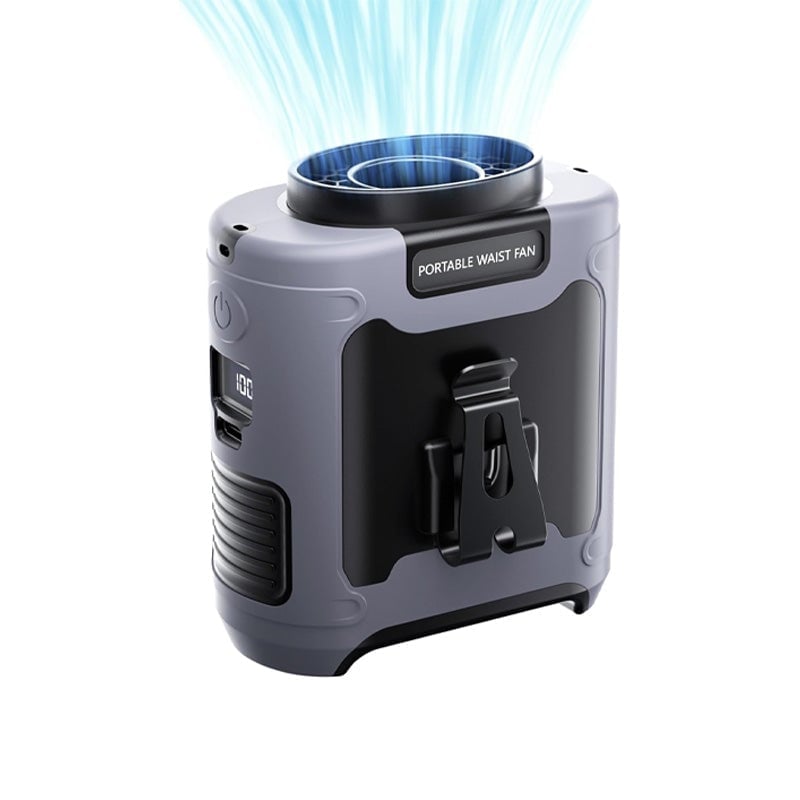 Wiederaufladbarer Clip-Ventilator für die Taille