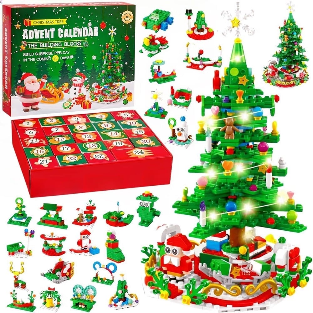 Sakerplus New Advent Calendar Children's Christmas Building Blocks-upsell