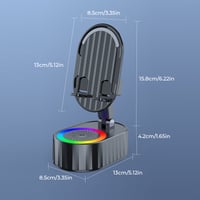 Drahtloser Induktions-Audio-Bluetooth-Lautsprecher 5 in 1 Telefonhalterung