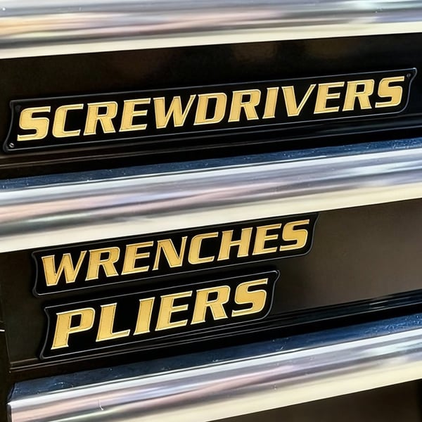 Magnetic Toolbox Labels