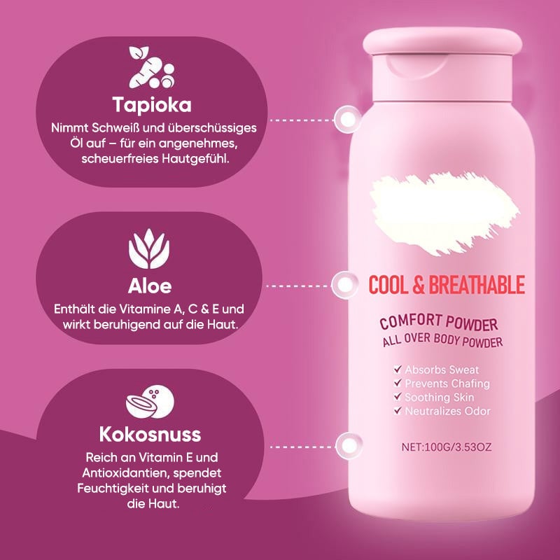 Antitranspirant Körperpuder