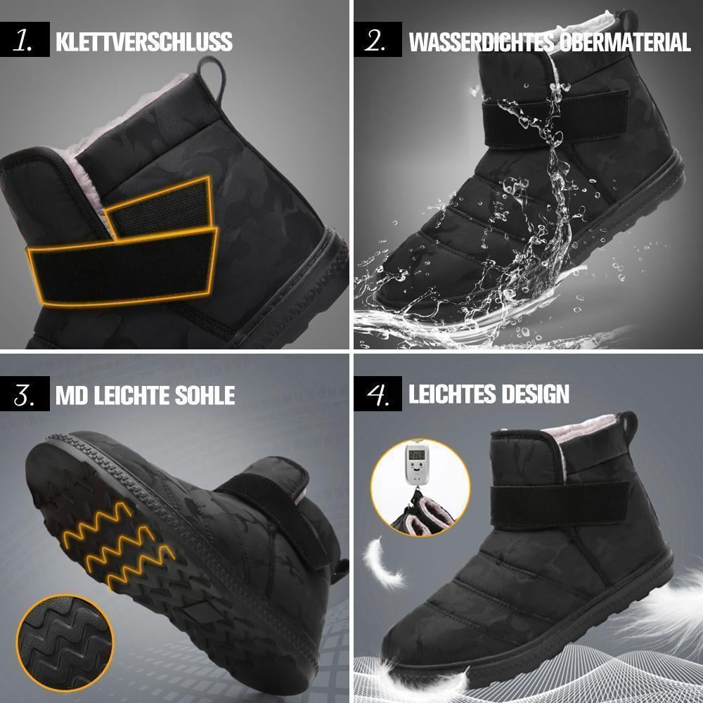 Rutschfeste wasserdichte Schneeschuhe mit selbstklebender Schnalle