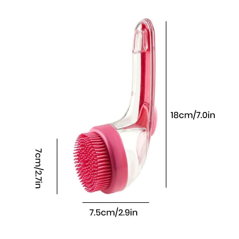 Press-to-Dispense Bath Brush (18 cm)