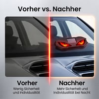Solarbetriebene LED-Warnleuchte fürs Auto