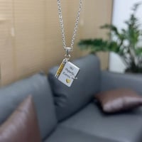 English/Spanish - My Little Star Book Necklace for Daughter