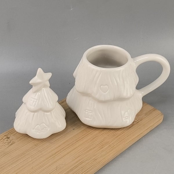 DIY Ceramic Christmas Tree Coloring Mug