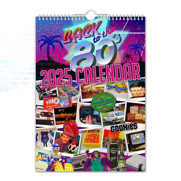 Retour aux années 80 - Calendrier mural 2025
