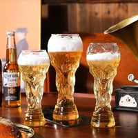 Soccer Trophy Style Beer Glass