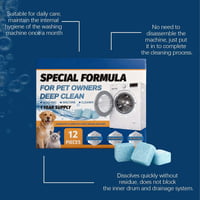 Pet-Specific Washing Machine Cleaning Tablets