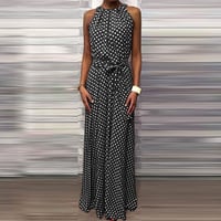 Maxiklänning med prickiga tryck
