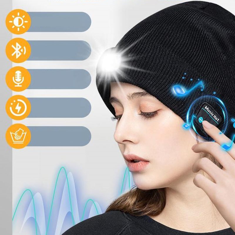 LED Light Bluetooth Warm Hat