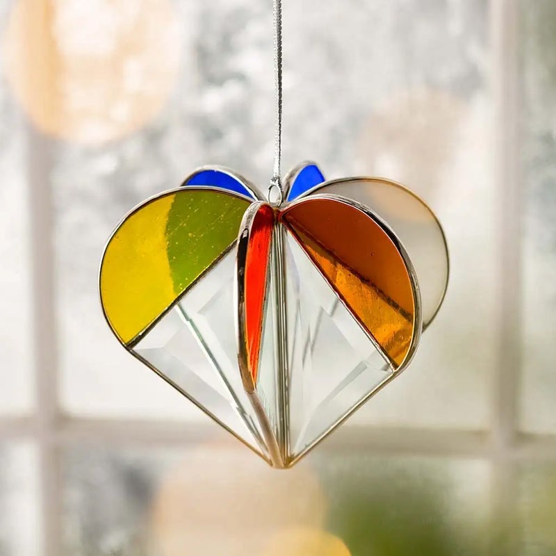 Attrape-soleil en forme de coeur teinté