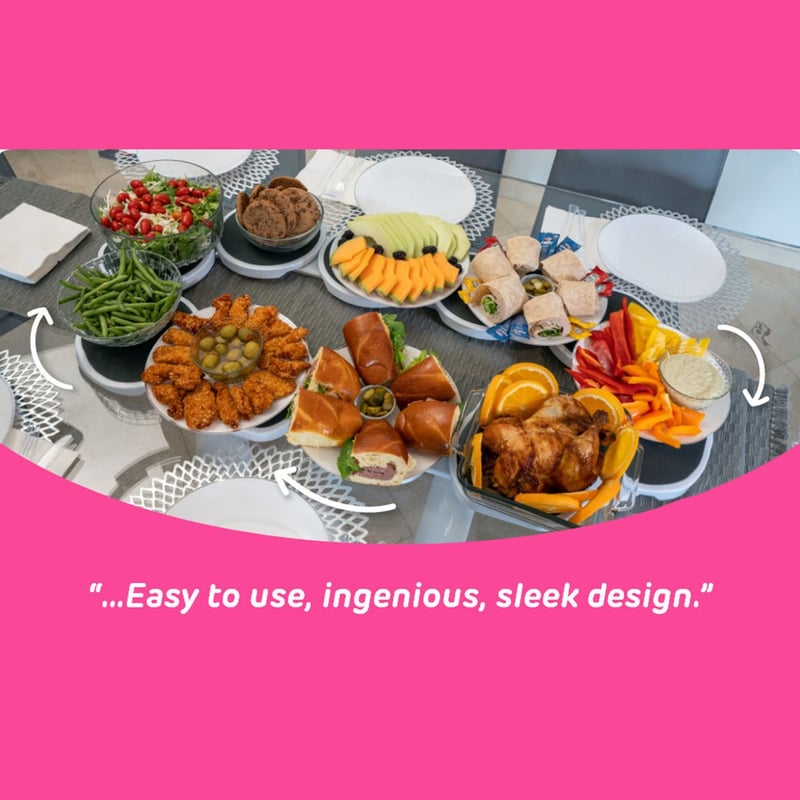 Sakerplus Expandable rotating tray
